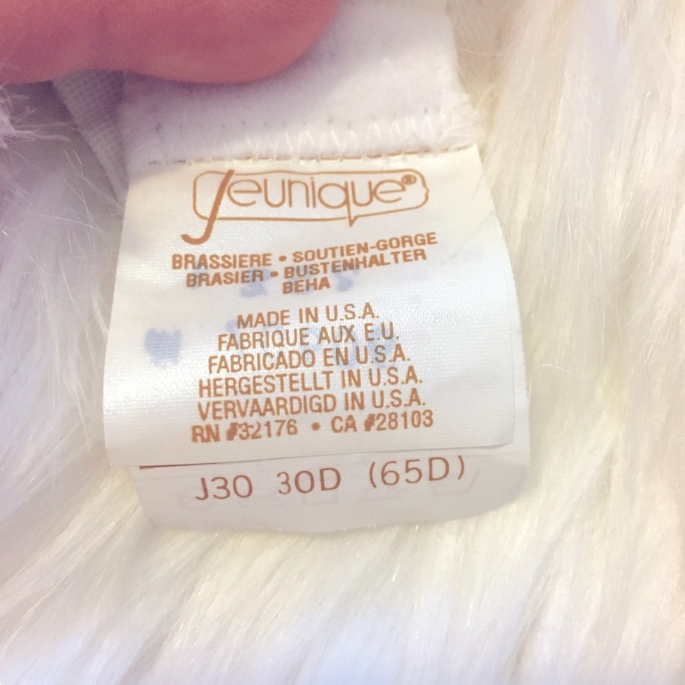 NWOT Jeunique Wire-Free Bra White - Picture 6 of 7